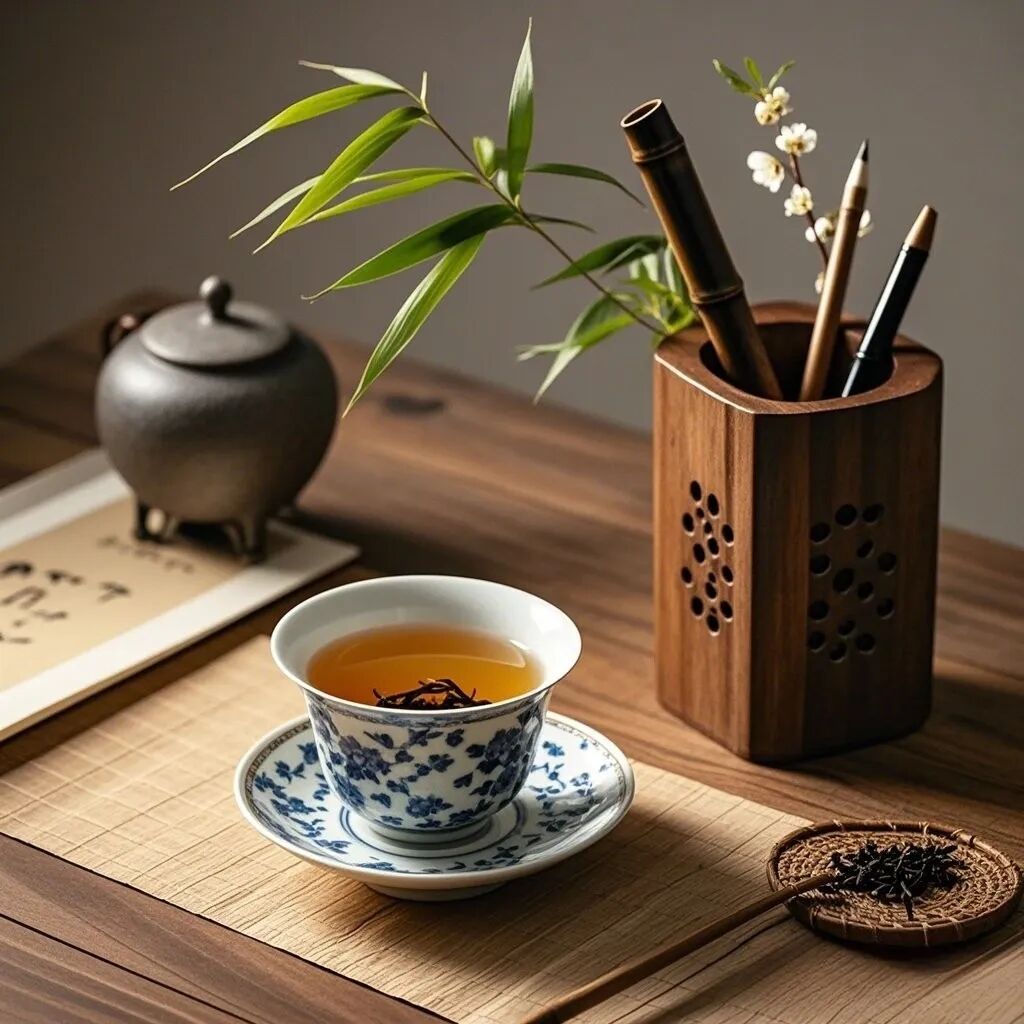 适合品茶时发的文案